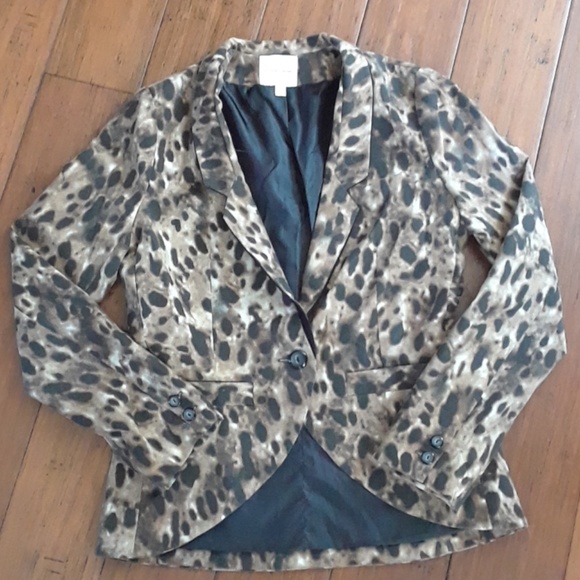 Anthropologie Jackets & Blazers - Anthro Silence + Noise animal print blazer sz M